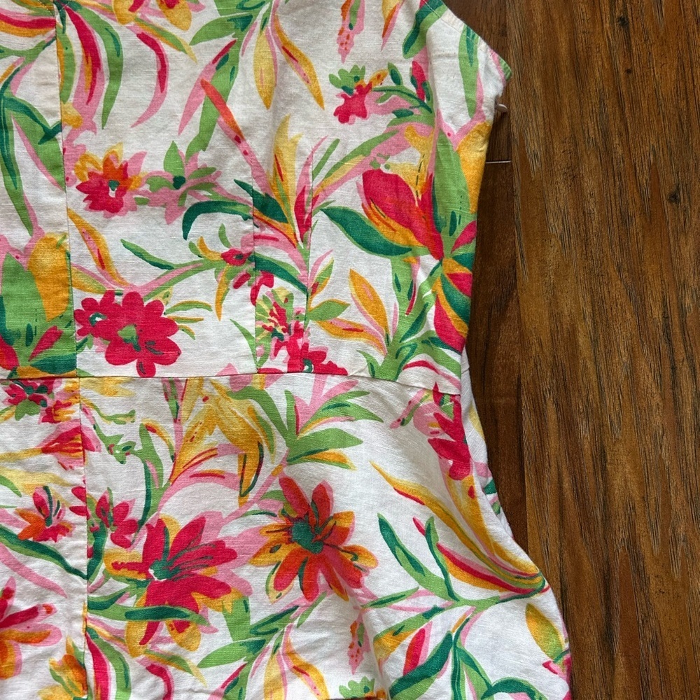 J. Crew Linen Blend Sleeveless Blouse - Picture 2 of 10